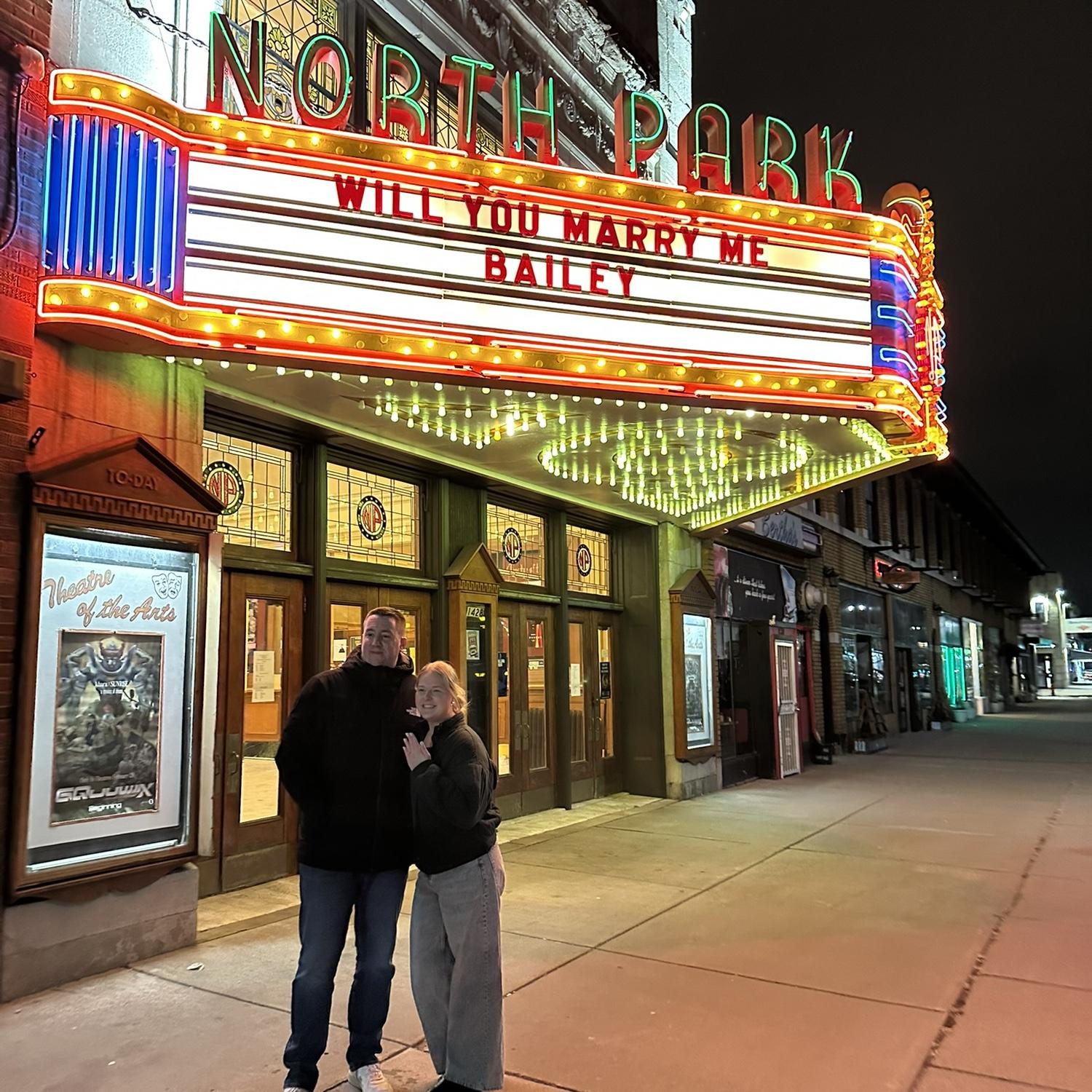 The night of our engagement!