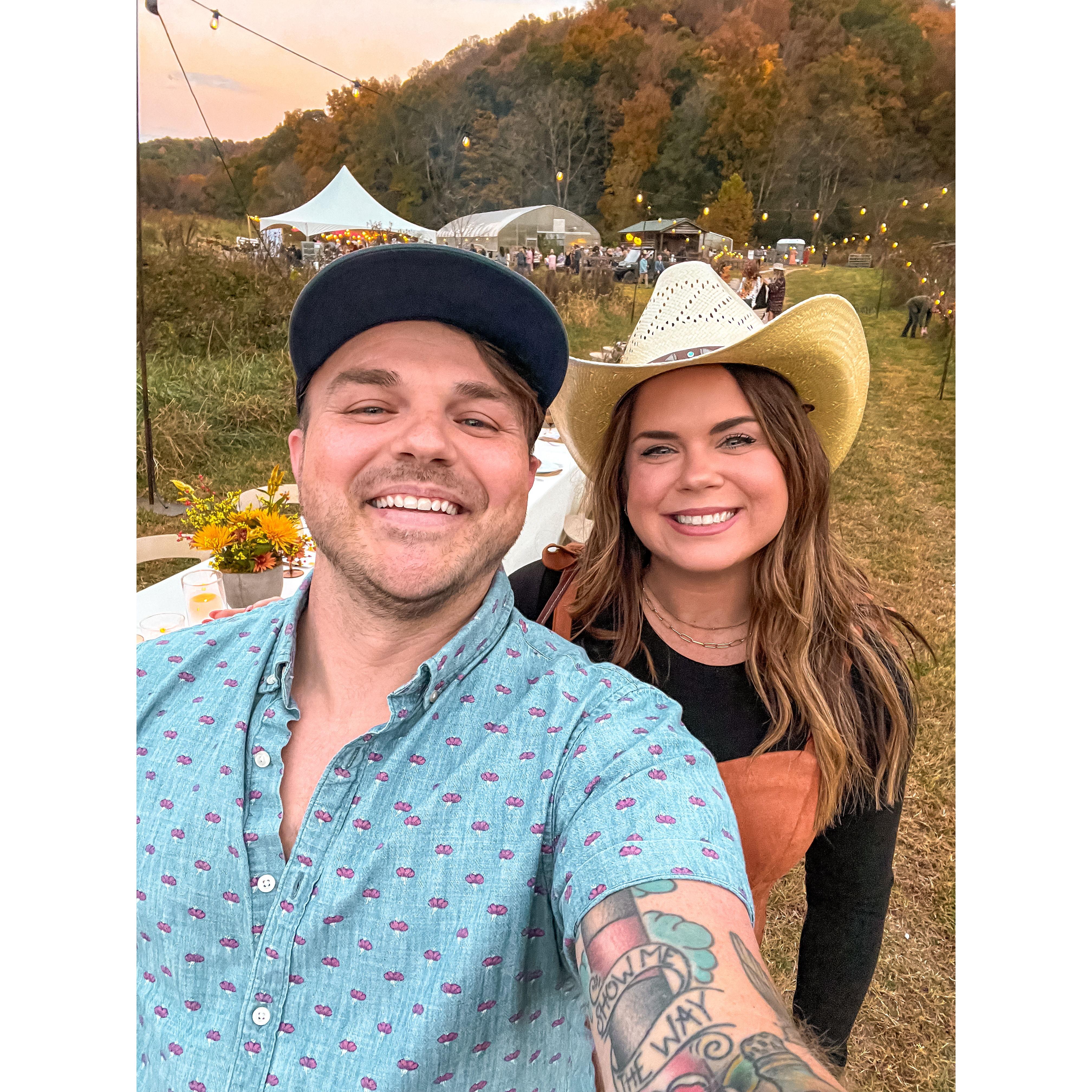 A farm dinner outside of Nashville, TN - October 2024