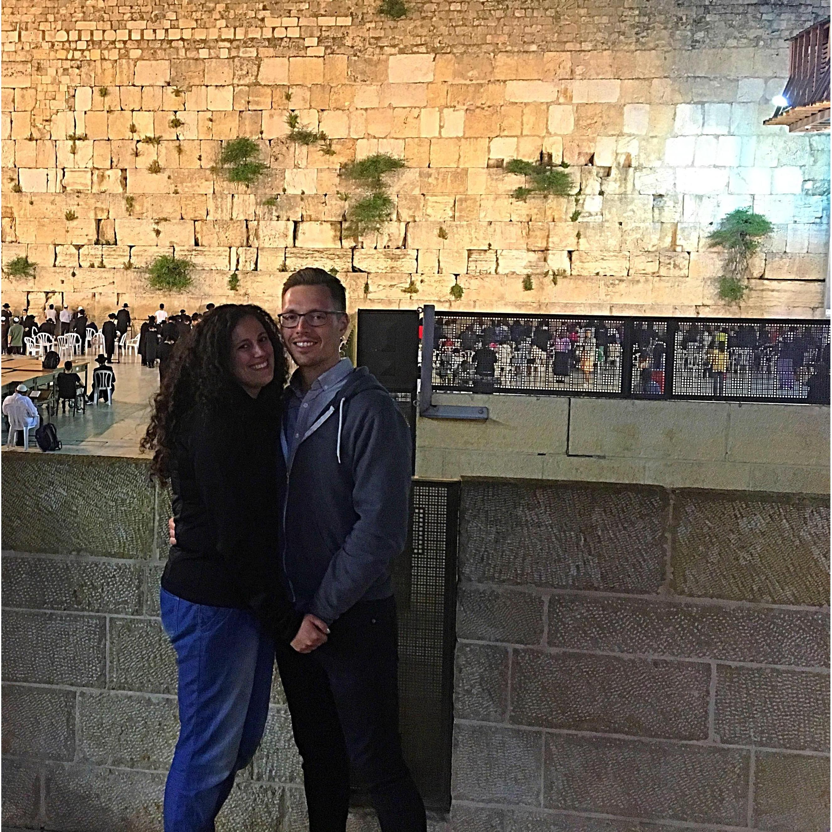 His first time in Israel