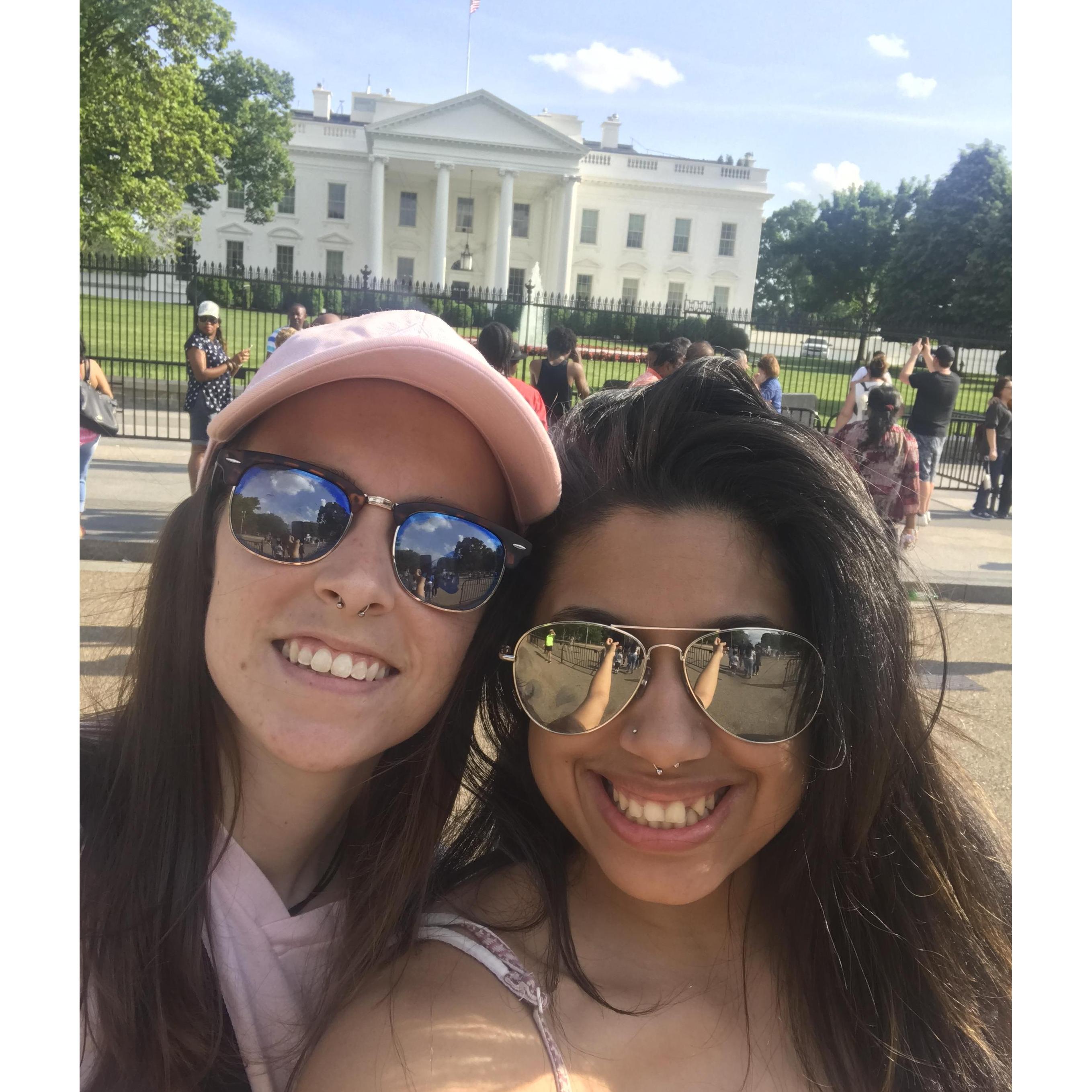 Saying Hello to the White House!