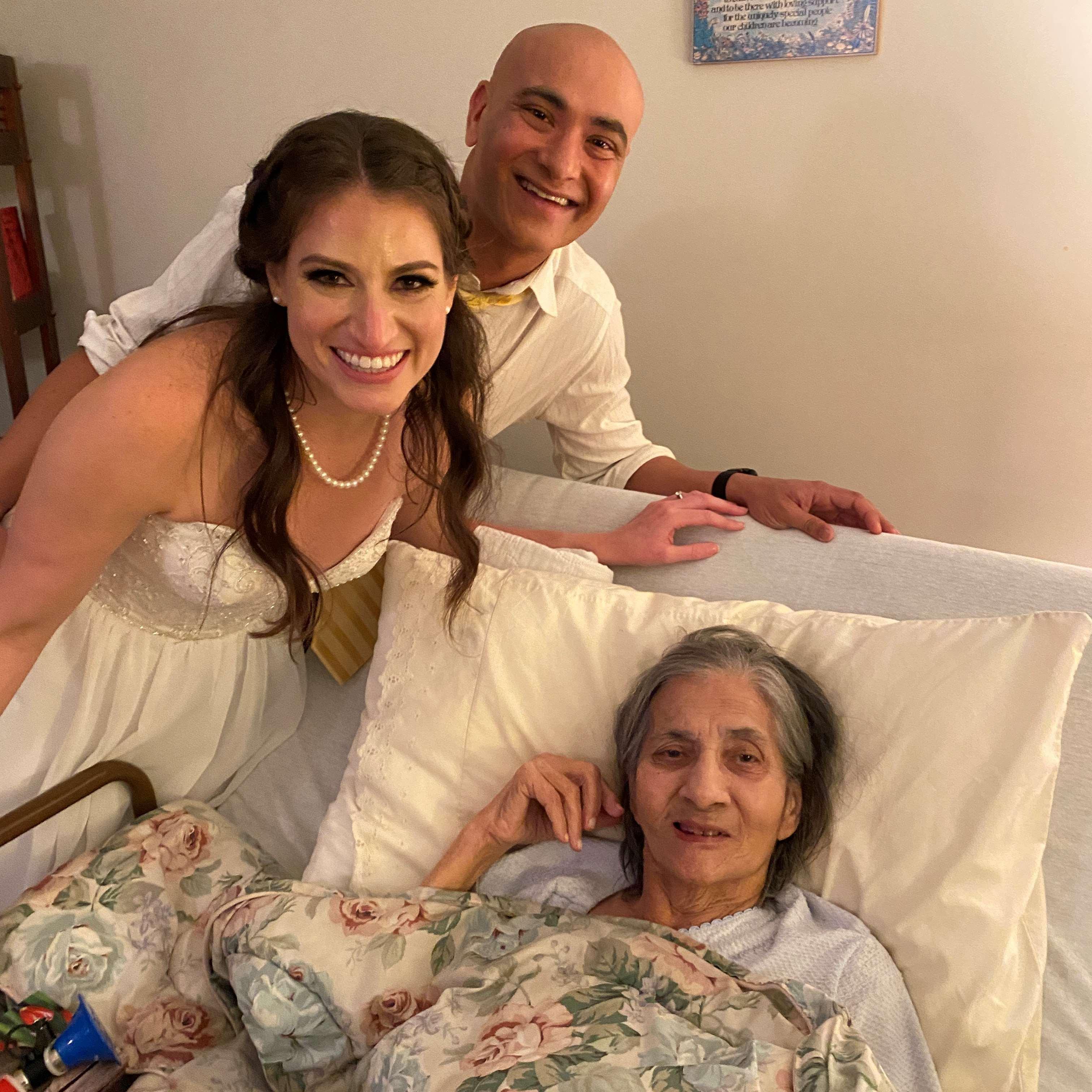 Nana Pinto joined us via Zoom for our City Hall Ceremony. She then hosted us for the after party in her apartment where we danced the night away to the musical stylings of James and his family.