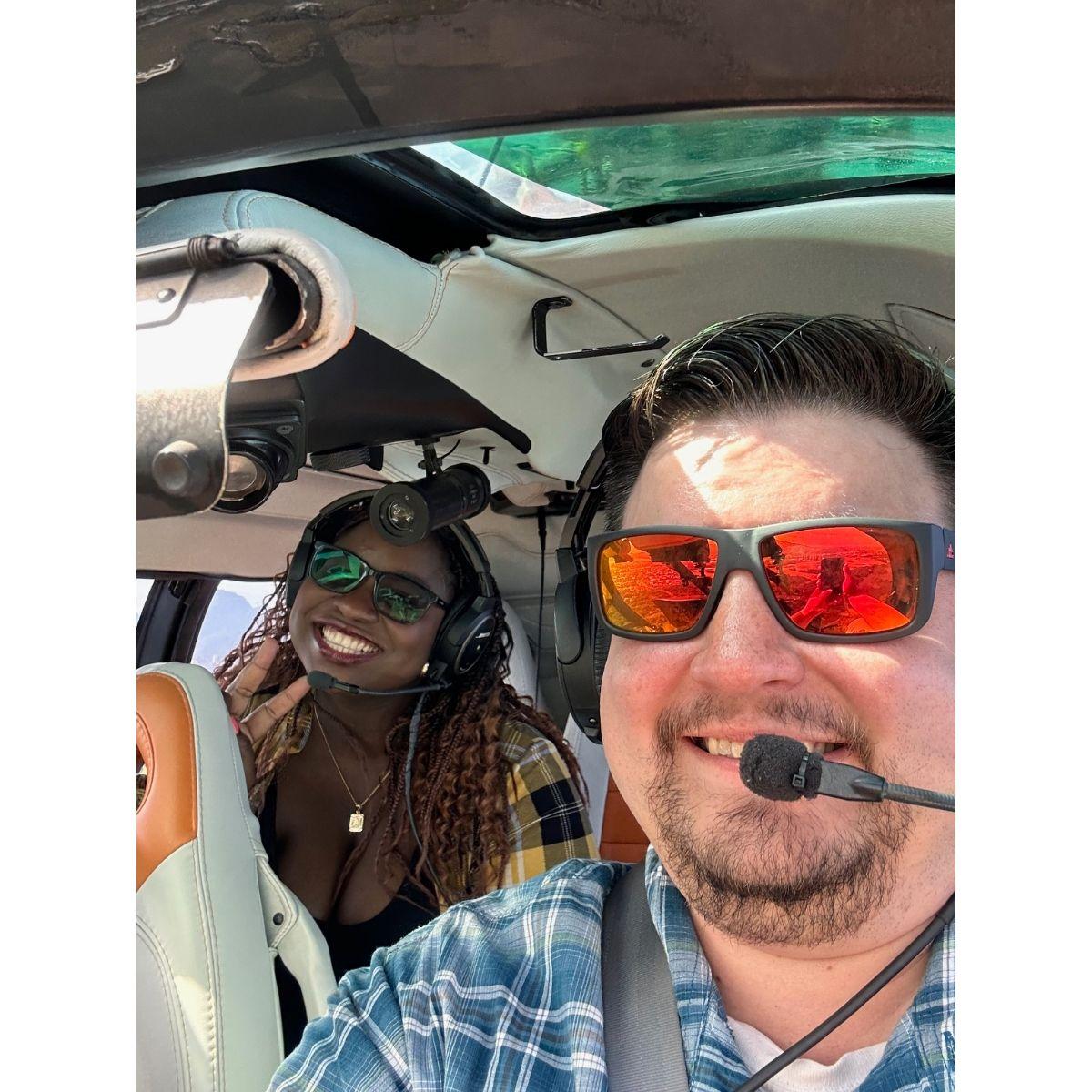 On a helicopter tour of Rio de Janeiro, 2023