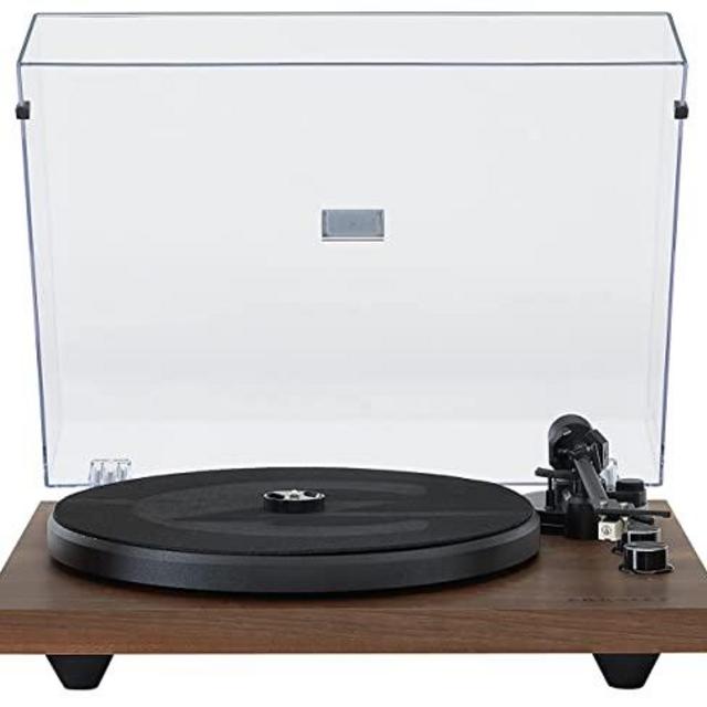 Crosley C62B-WA Belt-Drive 2-Speed Vinyl Bluetooth Turntable with Included Speakers, Built-in Amplifier, and Anti-Skate, Walnut