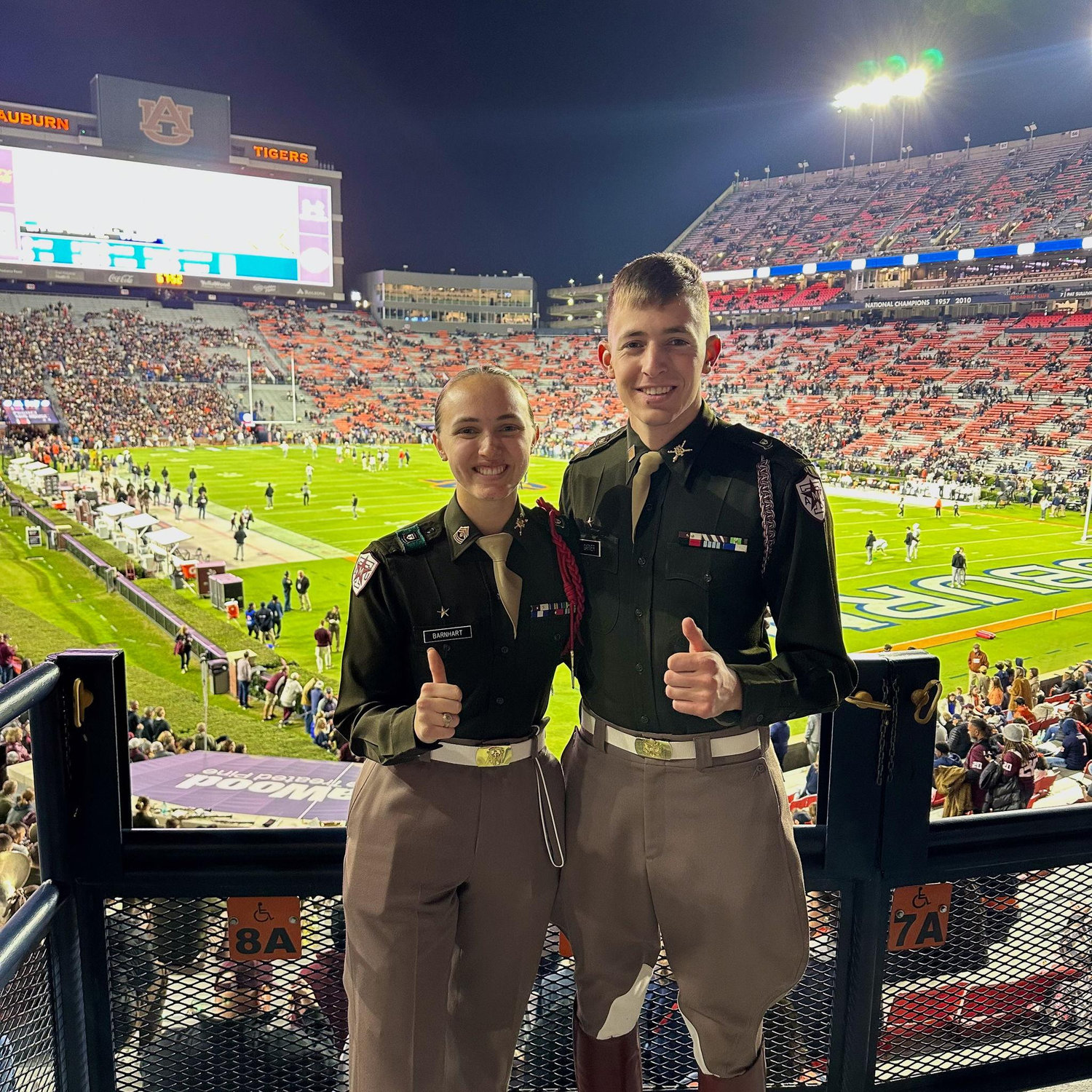 Band trip to Auburn- The outcome was terrible, but Jackson got to conduct the band as a Drum Major!