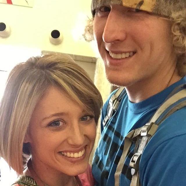 Picking up Tanner from the airport on one of his visits before I moved.
