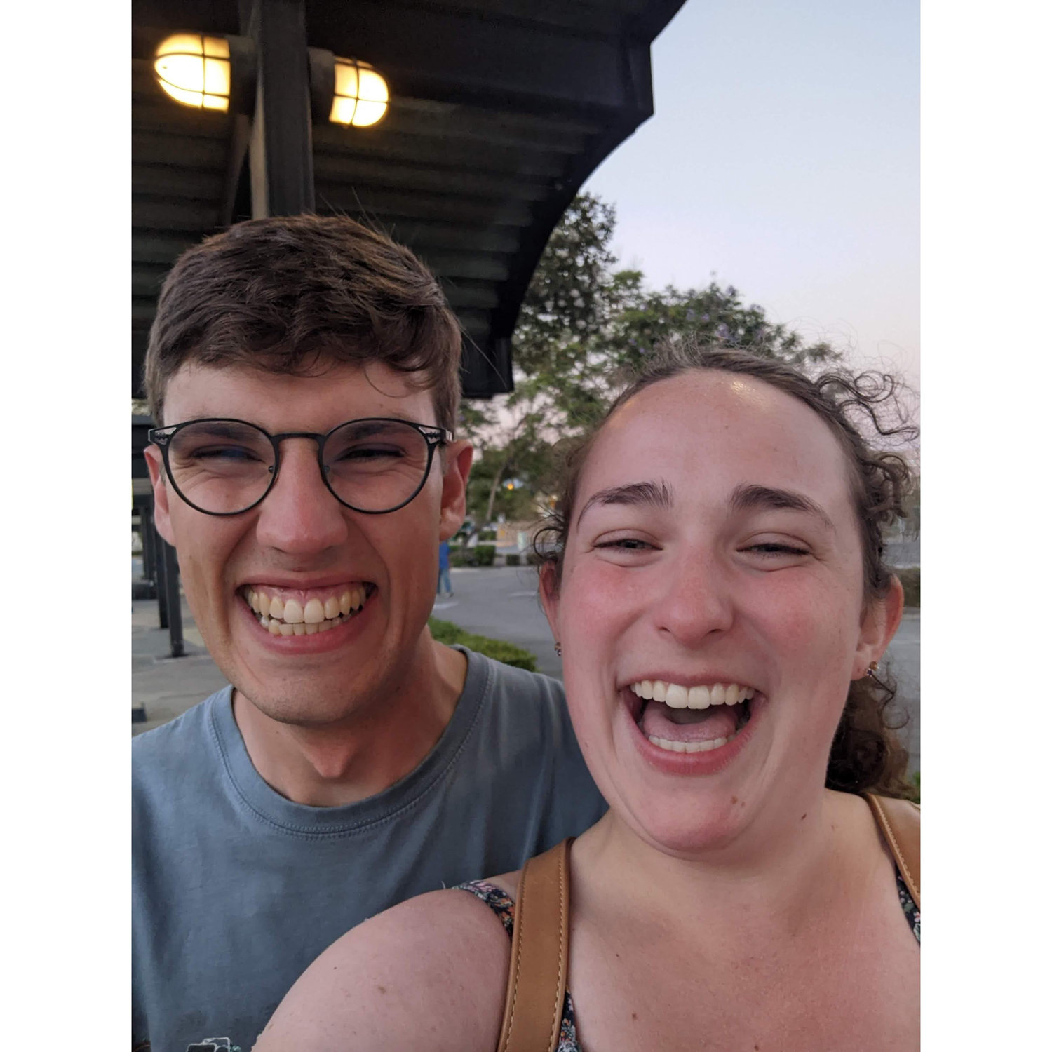 The first time we hung out together, Aaron bought a couch!