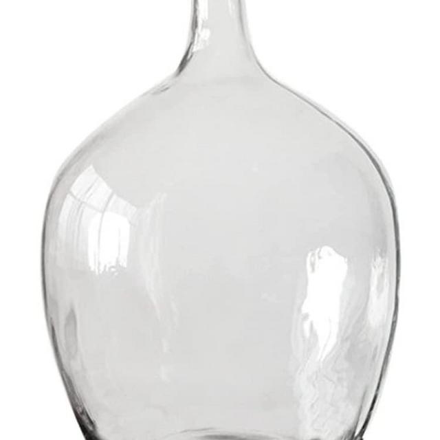 Decor Unicorn 20" Extra Large Demijohn Vase Made from Recycled Glass - 53 cm Extra Tall Minimalist Clear Balloon Glass Floor Vase - Farmhouse Glass Jug Vases
