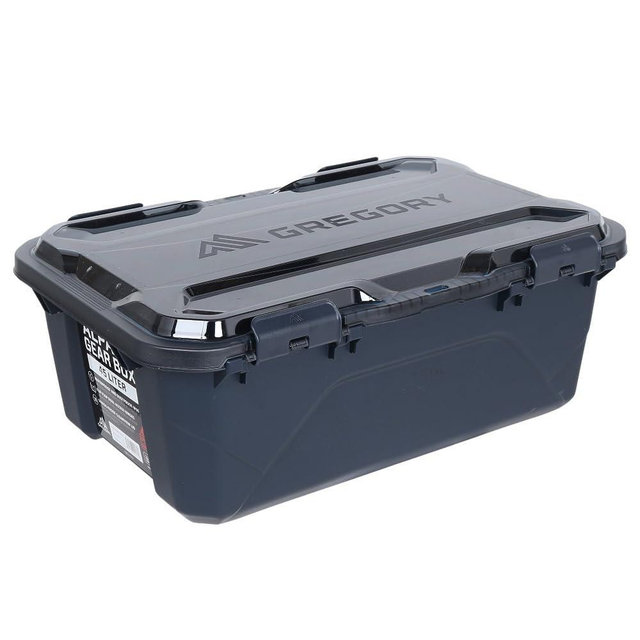 Gregory Alpaca 45L Waterproof Gear Organization/Camping Gear Box with Transparent Removable Lid, Slate Blue