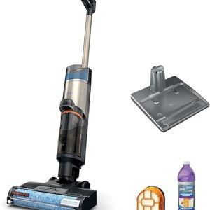 Shark HydroVac MessMaster Wet Dry Vacuum Cleaner, Cordless, 3-in-1 Vacuum Mop All in One & Self-Cleaning System, Lightweight, Powerful Suction, for Hard Floors & Area Rugs, Stone, WD261,Rose Gold