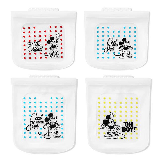 Pyrex Reusable Platinum Grade Silicone Food Storage Bag, Disney Mickey Mouse