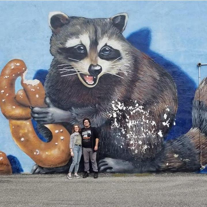 A long-awaited visit to the Philly Trash Panda mural.