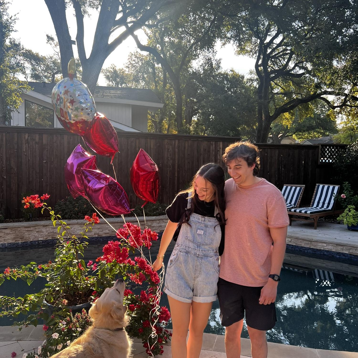 While we were long-distance, Josh drove 10 hours on Katelyn's birthday to be there to celebrate! October 2025