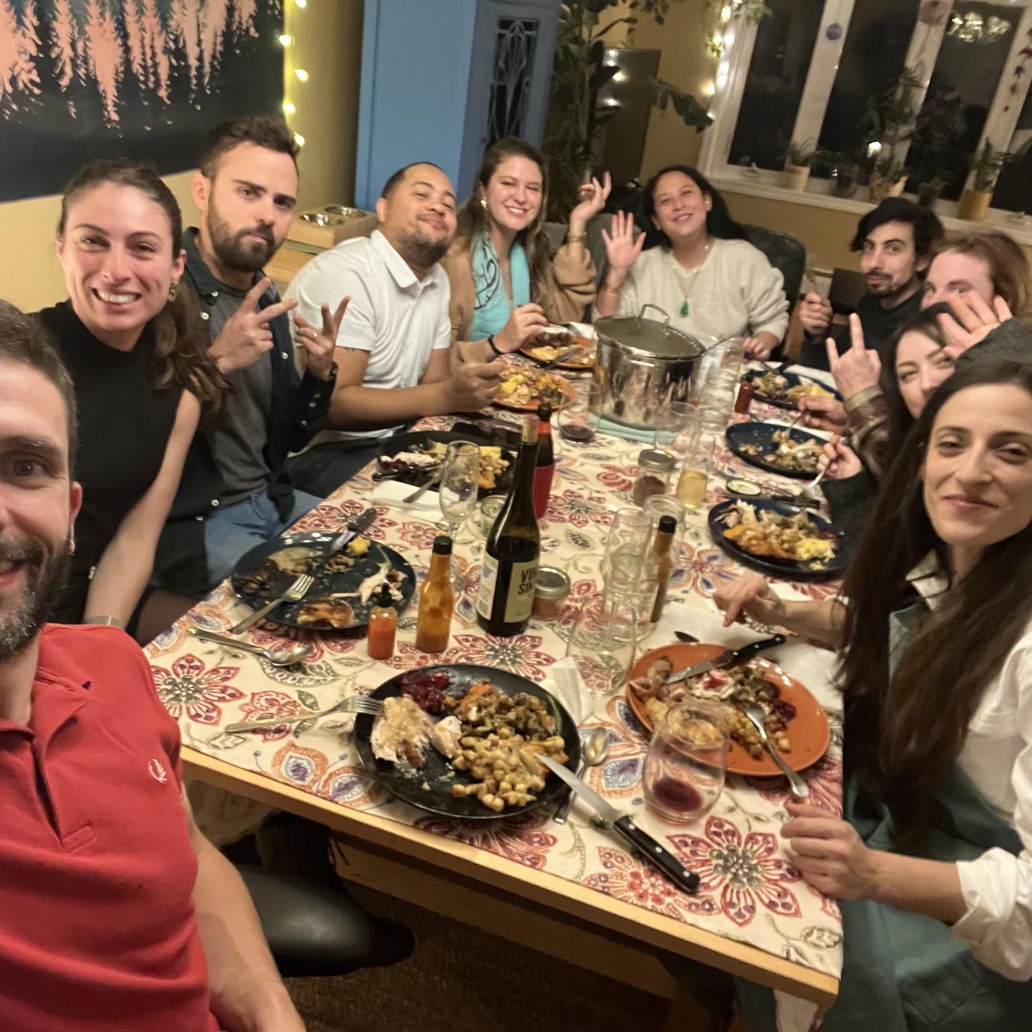 Friendsgiving at Irene & Alvaro’s, Nov 2023
