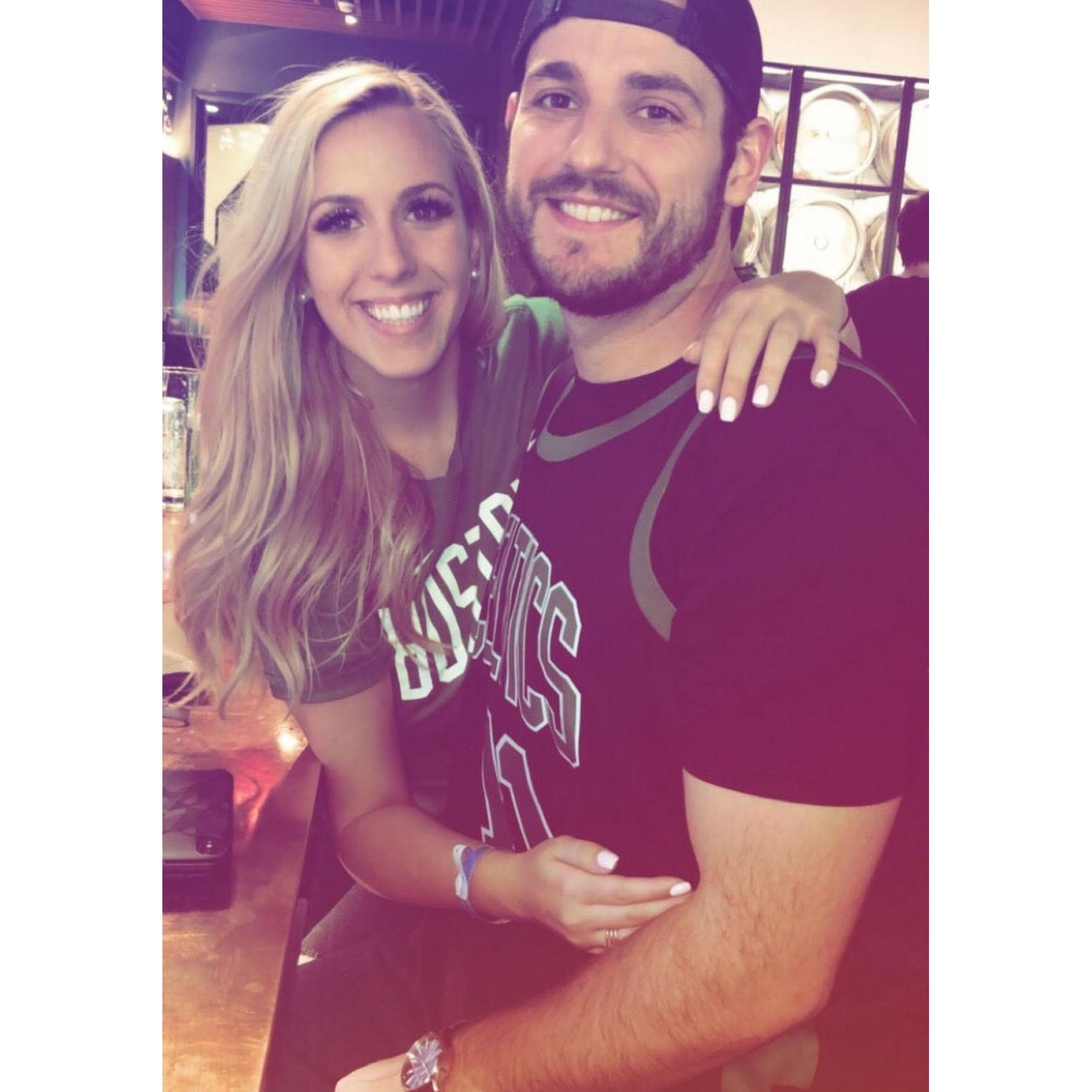 Matt took Katie to her first Celtics game. His favorite Boston sports team!