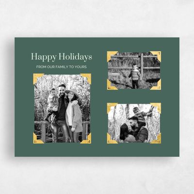 Forest, Green Holiday Card - Lansing Foil