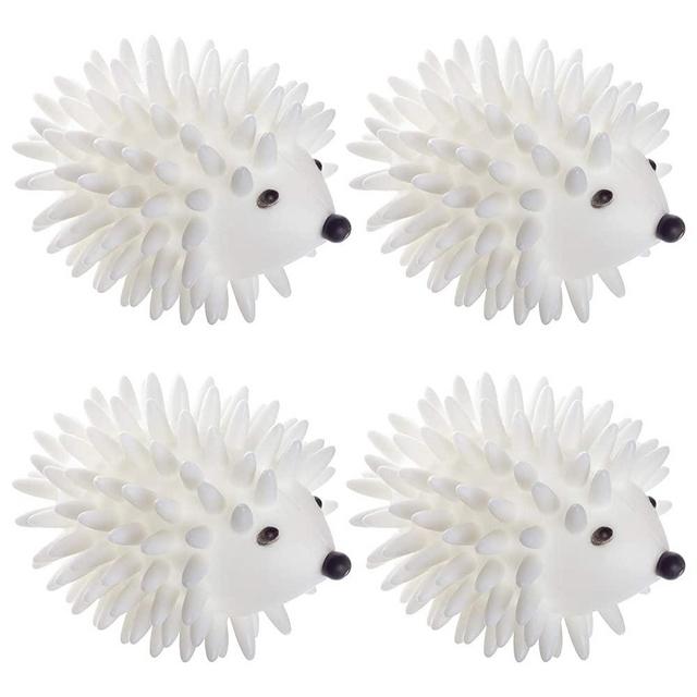 4 PCS Dryer Balls, Reusable Hedgehog Laundry Dryer Balls for Dryer Machine Anti Static Soft Laundry Washing Balls