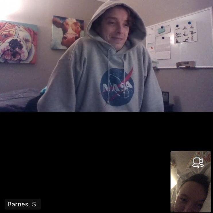 So excited to be done with grad school, but very happy for video calls (1/22/2021) - C 🩵