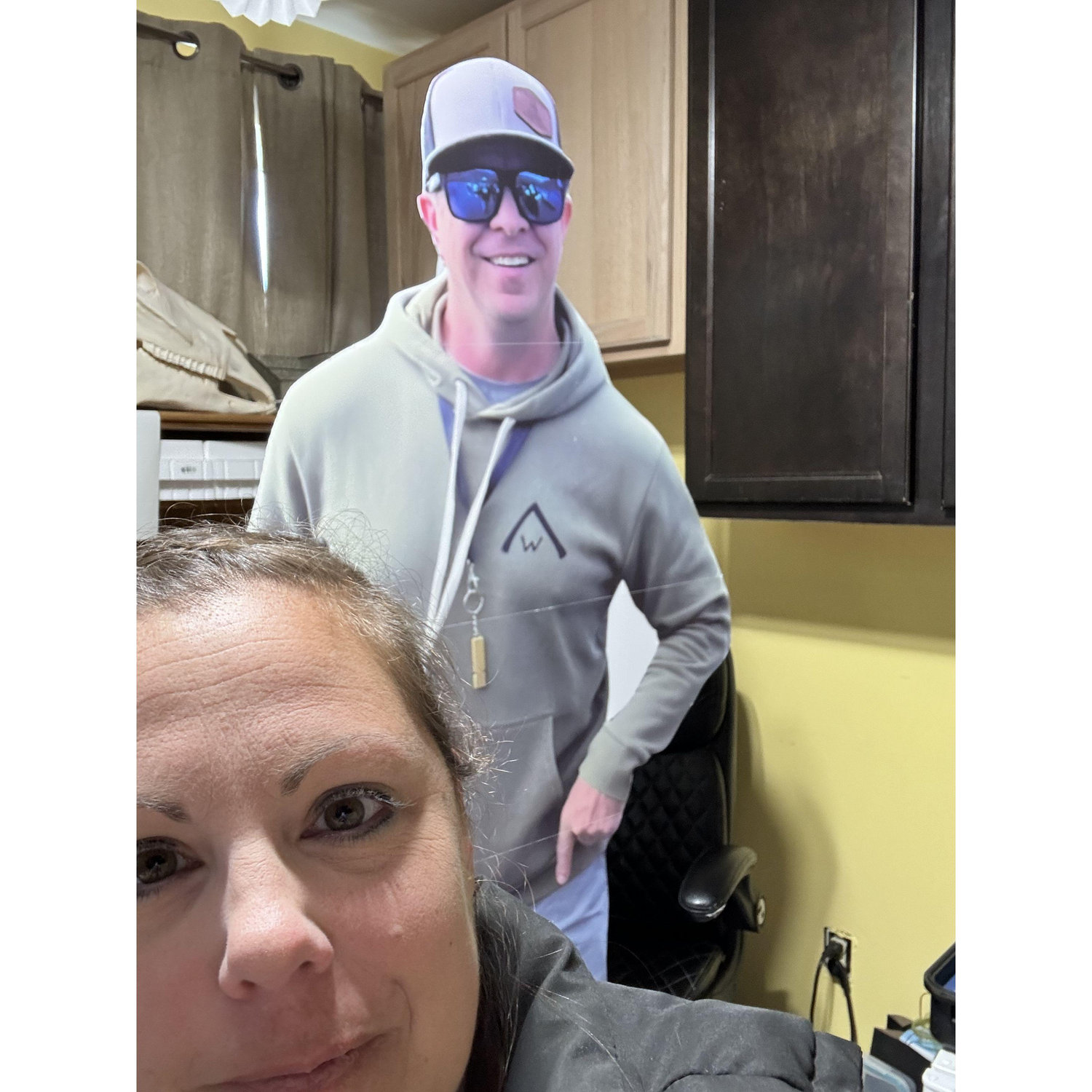 Me posing with flat Kyle
