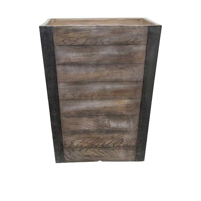 Brown High-Density Resin Tall Planter