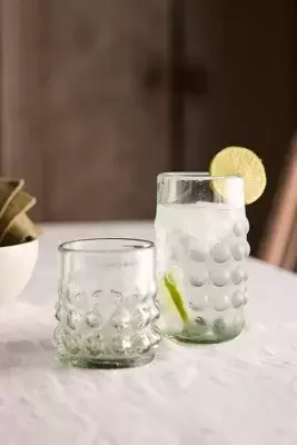 Recycled Bubble Highball Glass