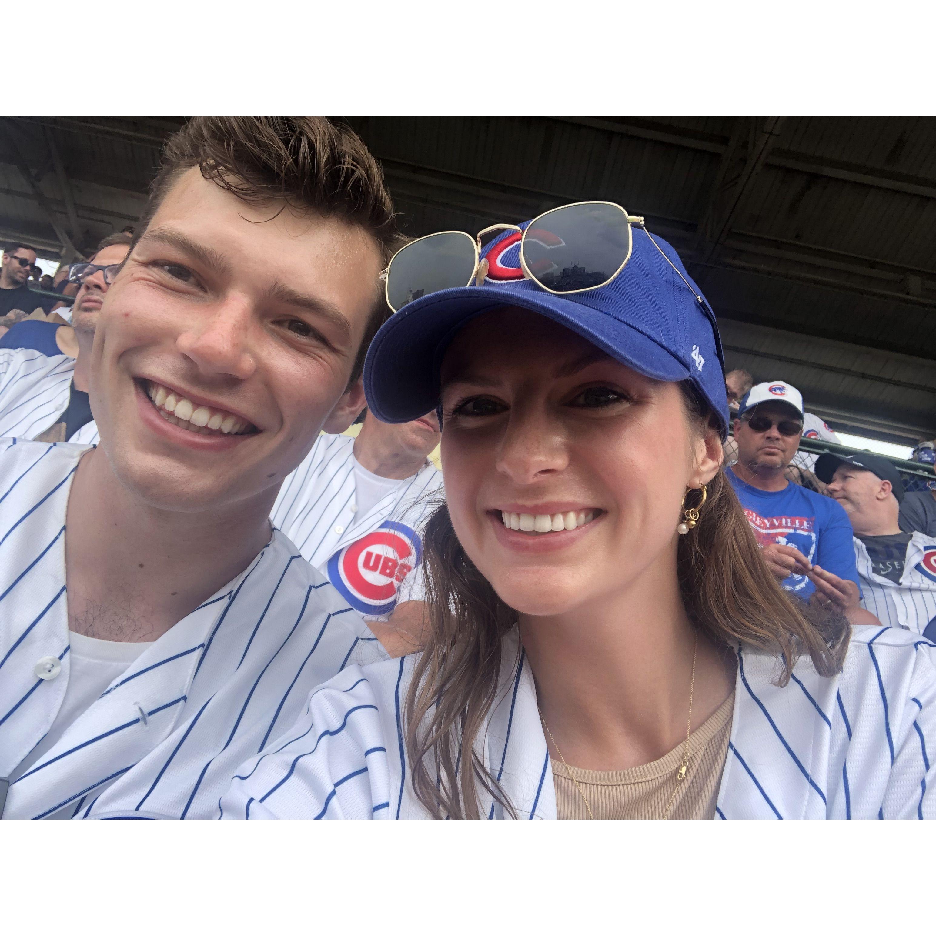 First Cubbies game - they lost :(