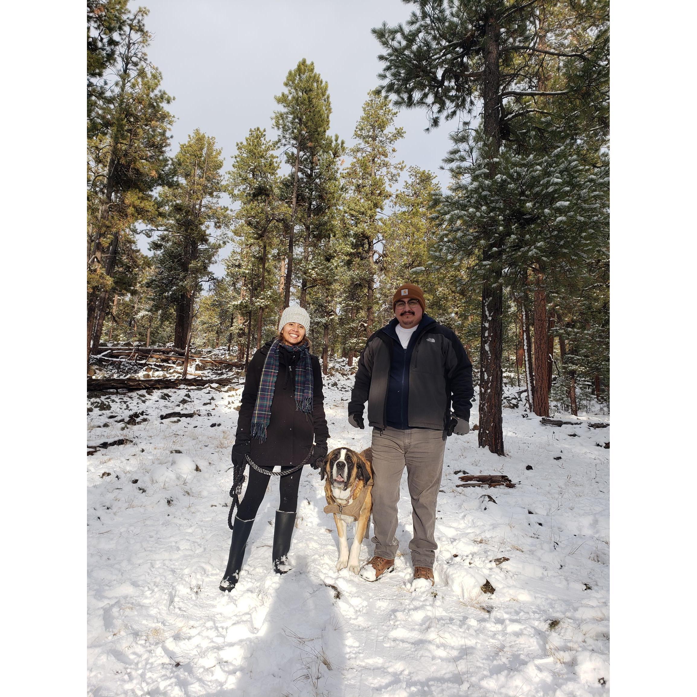 In Flagstaff with Harley
