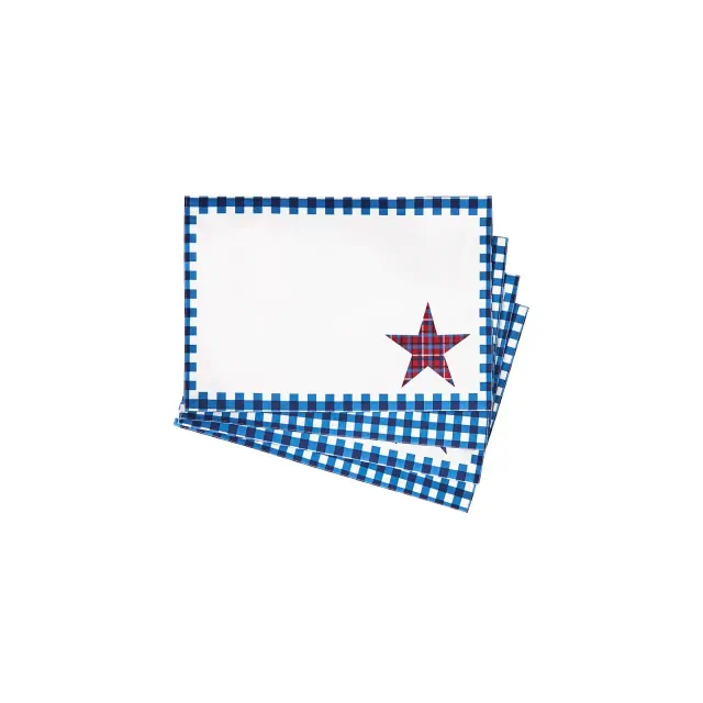 The Lakeside Collection United Plaids Placemats and Runner - Set of 4 Placemats