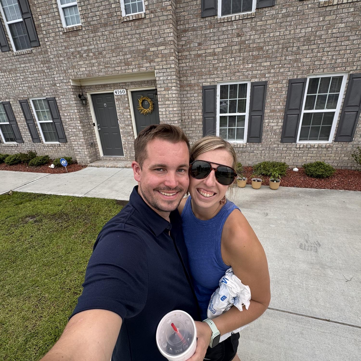 We got engaged, each moved out of our houses, Matthew had surgery…all in a few weeks!