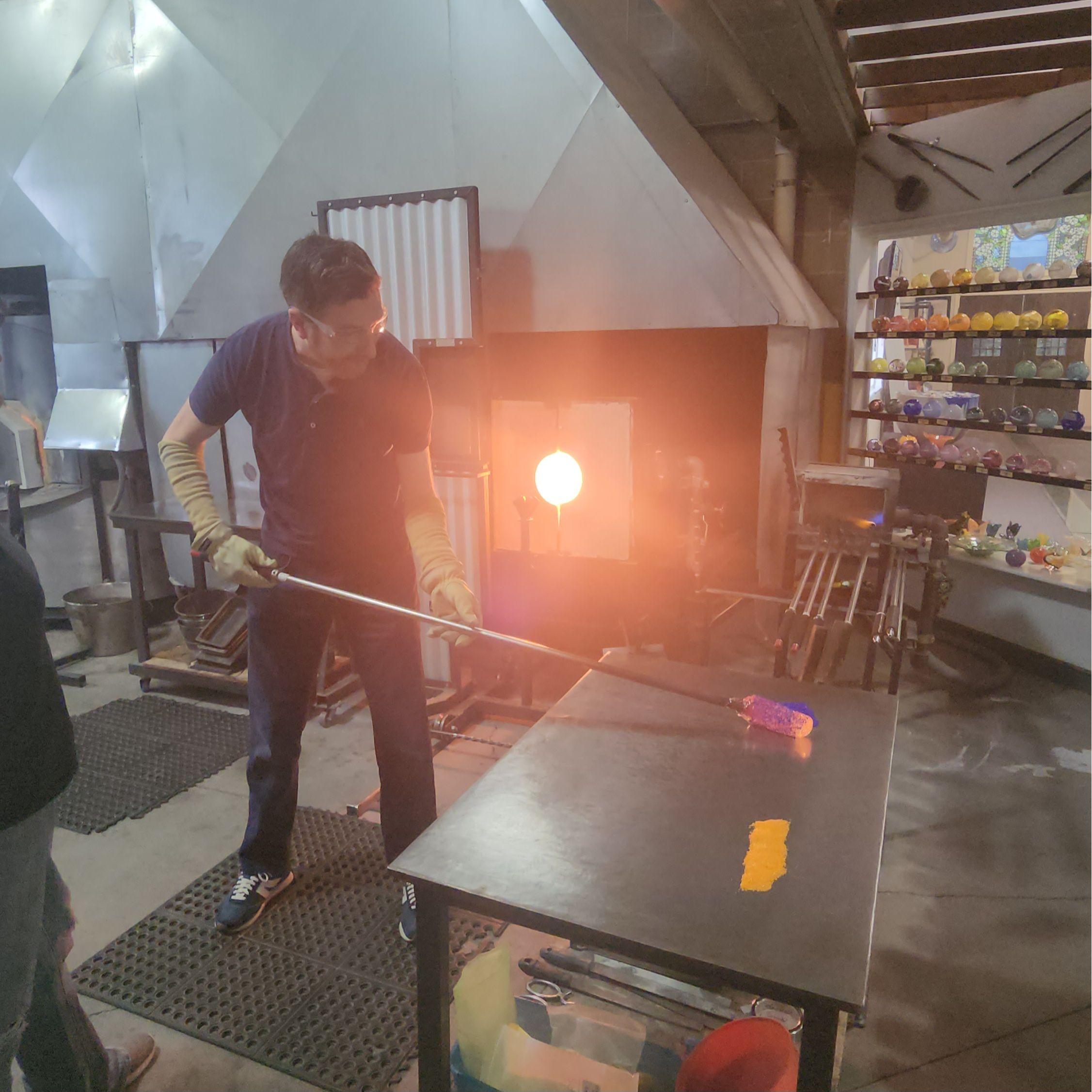 An early date to go glassblowing together