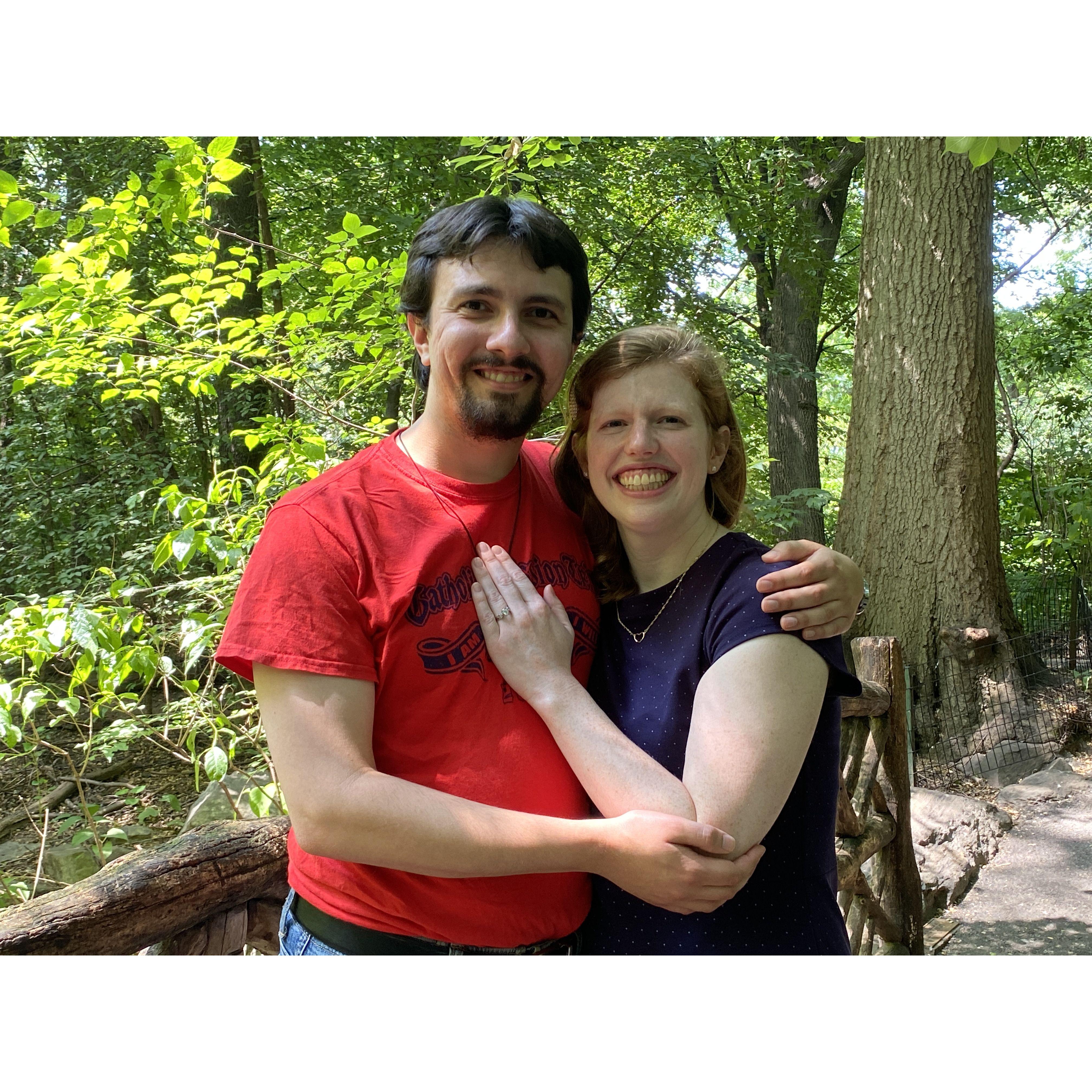 Just after we were engaged!