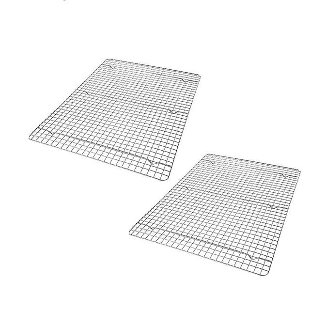 USA Pan Oven Safe Nonstick Baking and Cooling Rack, XL, Set of 2
