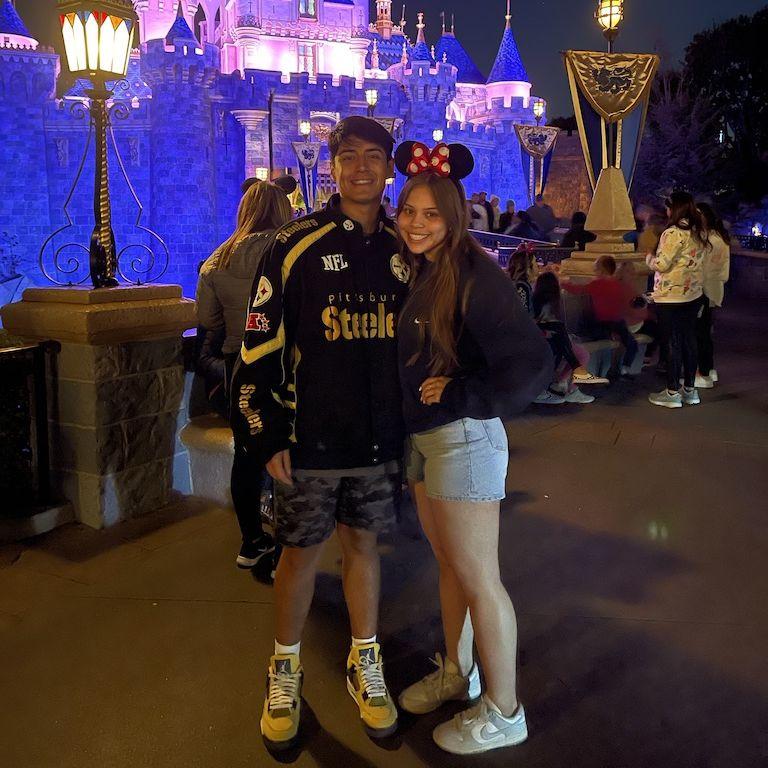 Our first trip together was to Disneyland with Irving's family!