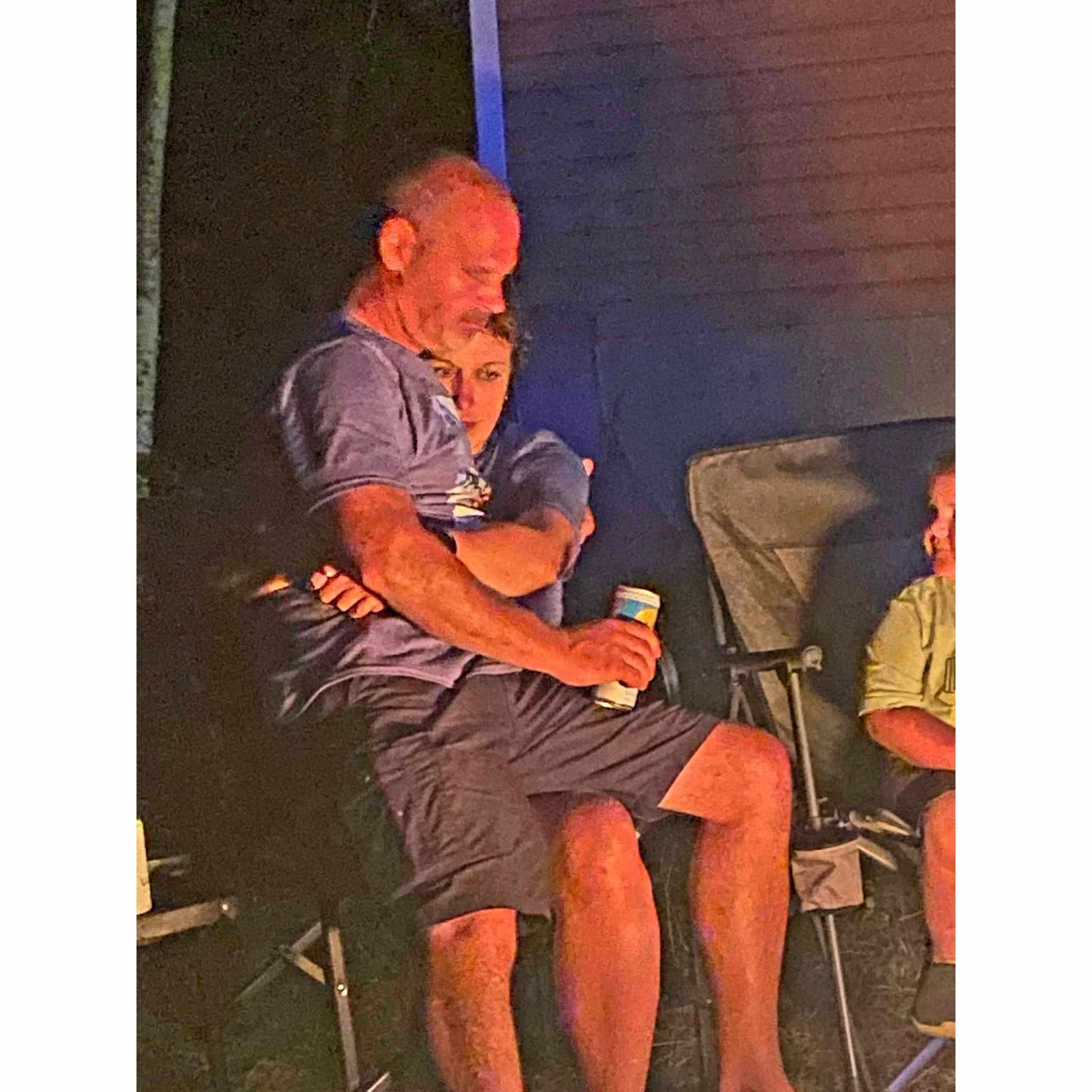 Our 1st camping outing, Aug 2022. When we took a week, invited the 2 sides of our family to meet. This captures a moment of us just being is enough for us during a full week.
