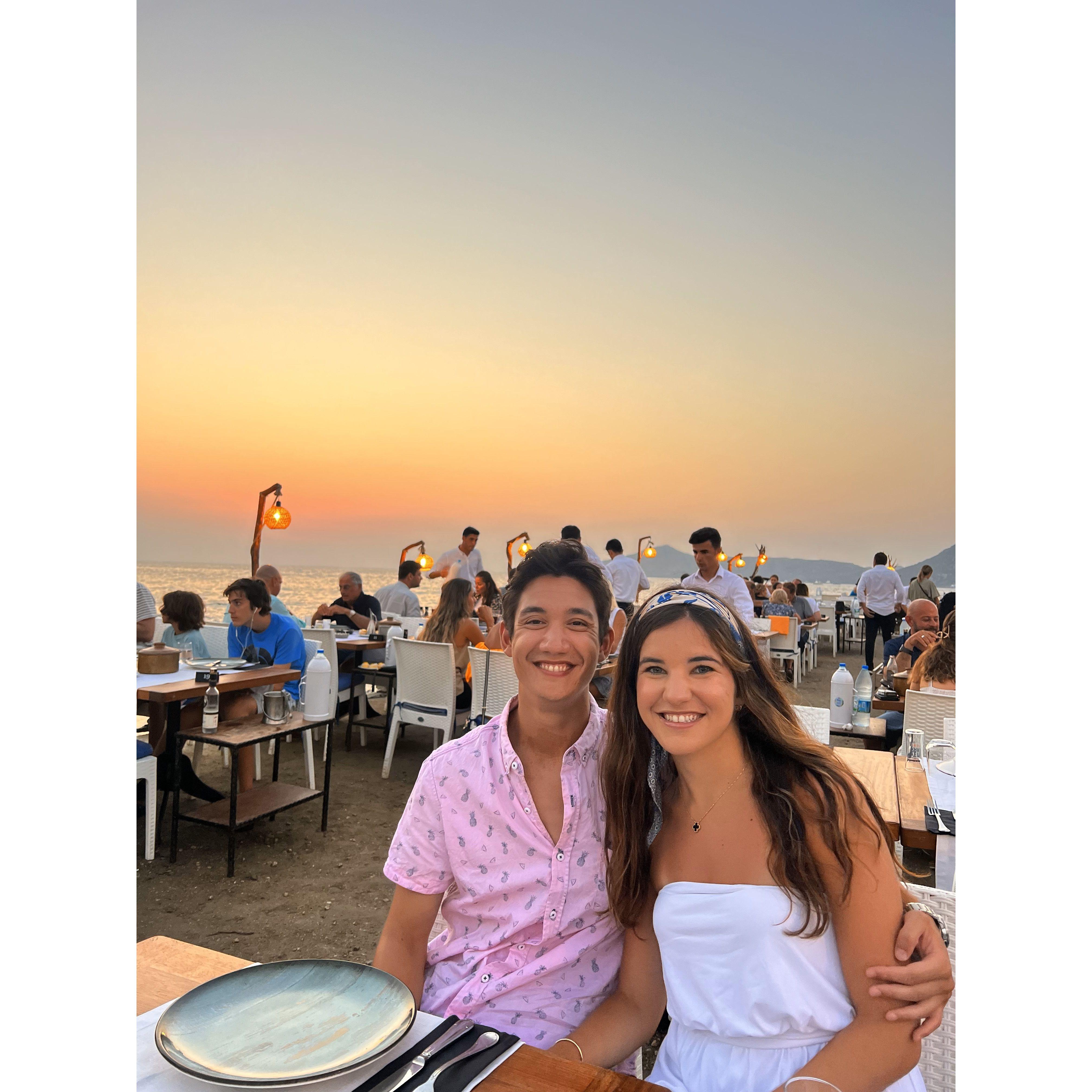 Trip to Turkey, dining in Yalikavak