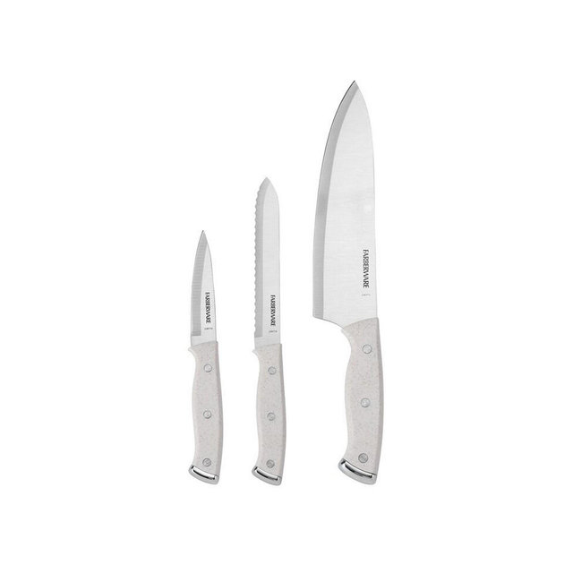 Farberware Triple Rivet 3-Piece Chef Knife Set