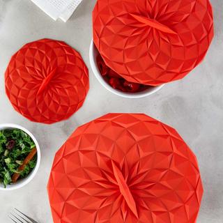 3-Piece Round Silicone Storage Lid Set