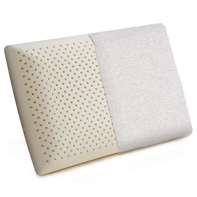 Natural Latex Pillow,Breathable Neck Pillow for Sleeping,Cotton Washable Pillowcase,Talalay Latex Healthy Pillows for Back/Side/Belly Sleepers (62Lx40Wx13H cm (Oblong))