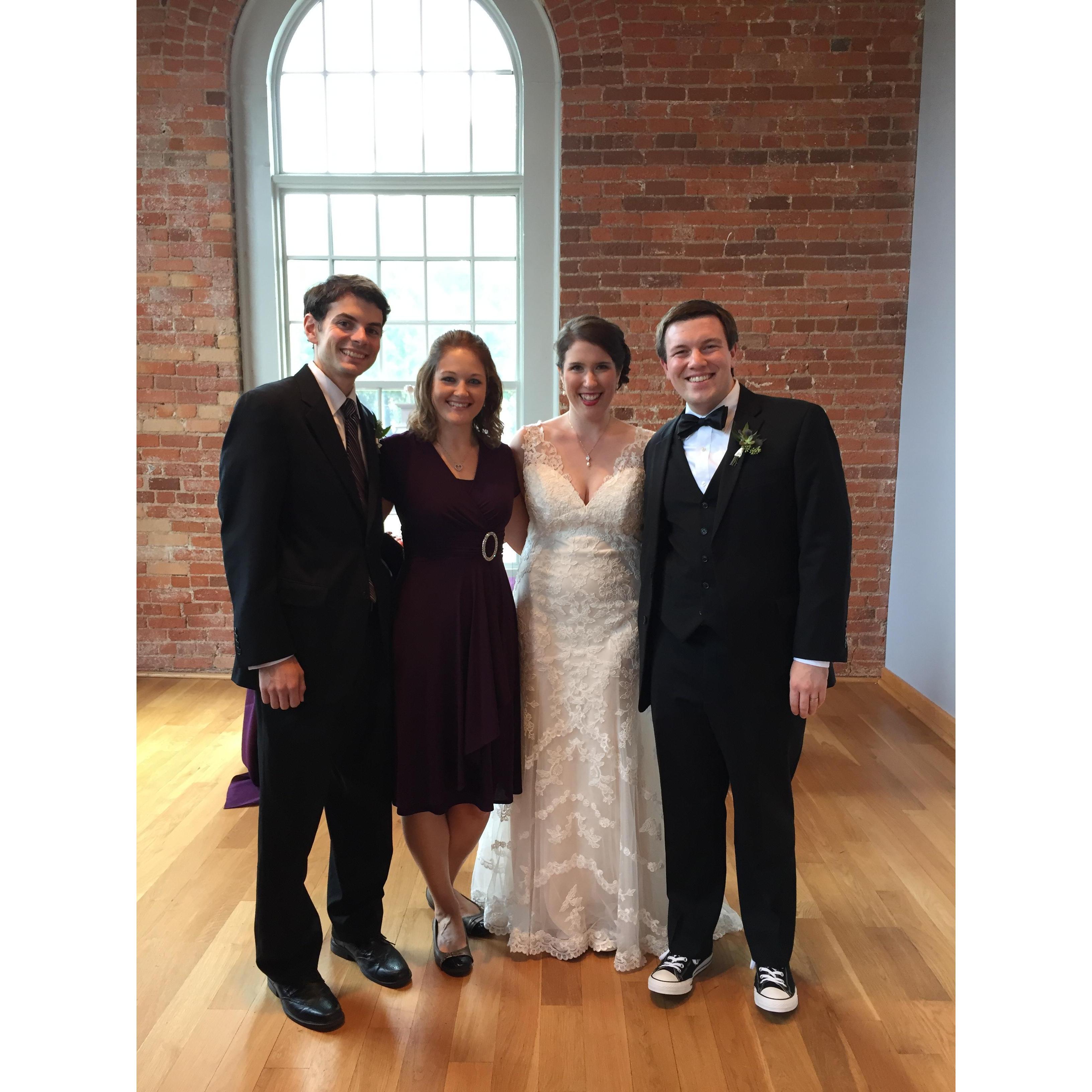 October 2015 - Chapel Hill, North Carolina - Taking part in the elegant wedding of Sarah and Andrew