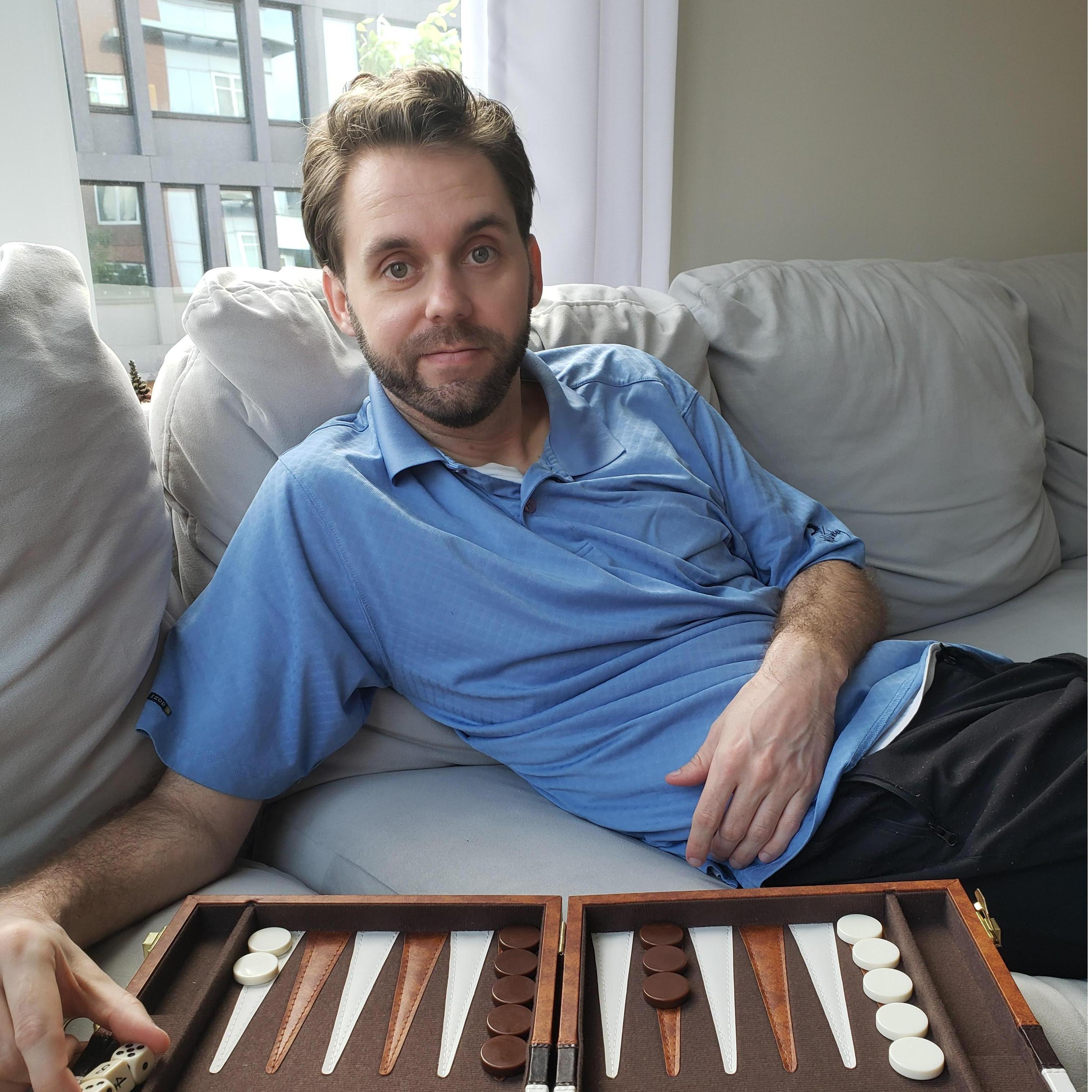 Friendly game of backgammon