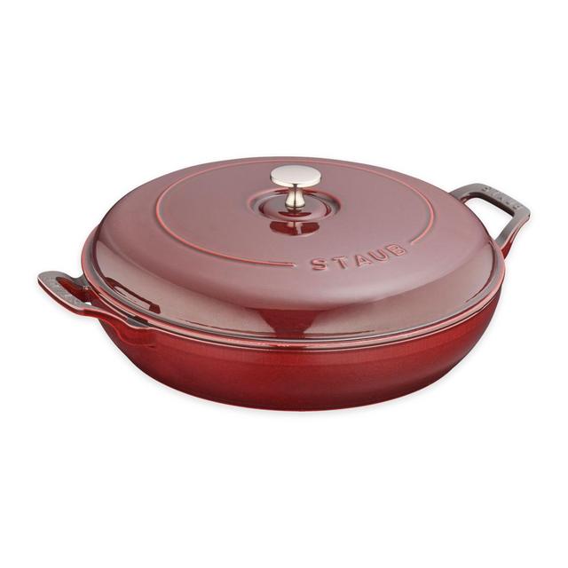 Staub® 3.5 qt. Enameled Cast Iron Covered Braiser in Grenadine