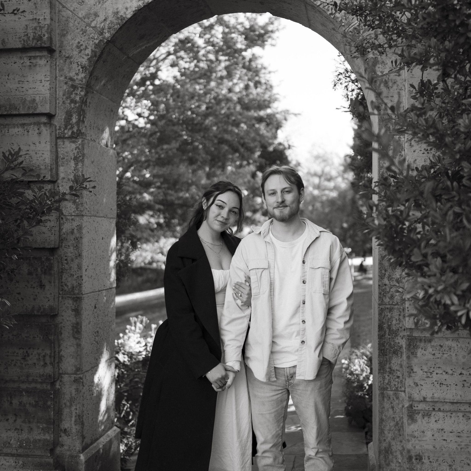 Engagement photos at the Philbrook November 2025