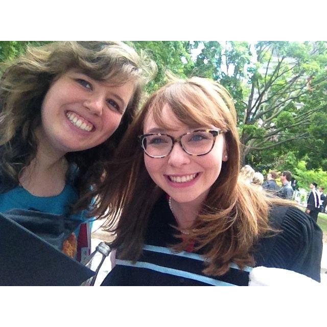 Julianna's graduation - from McGill student to McGill employee! (June 2016)
