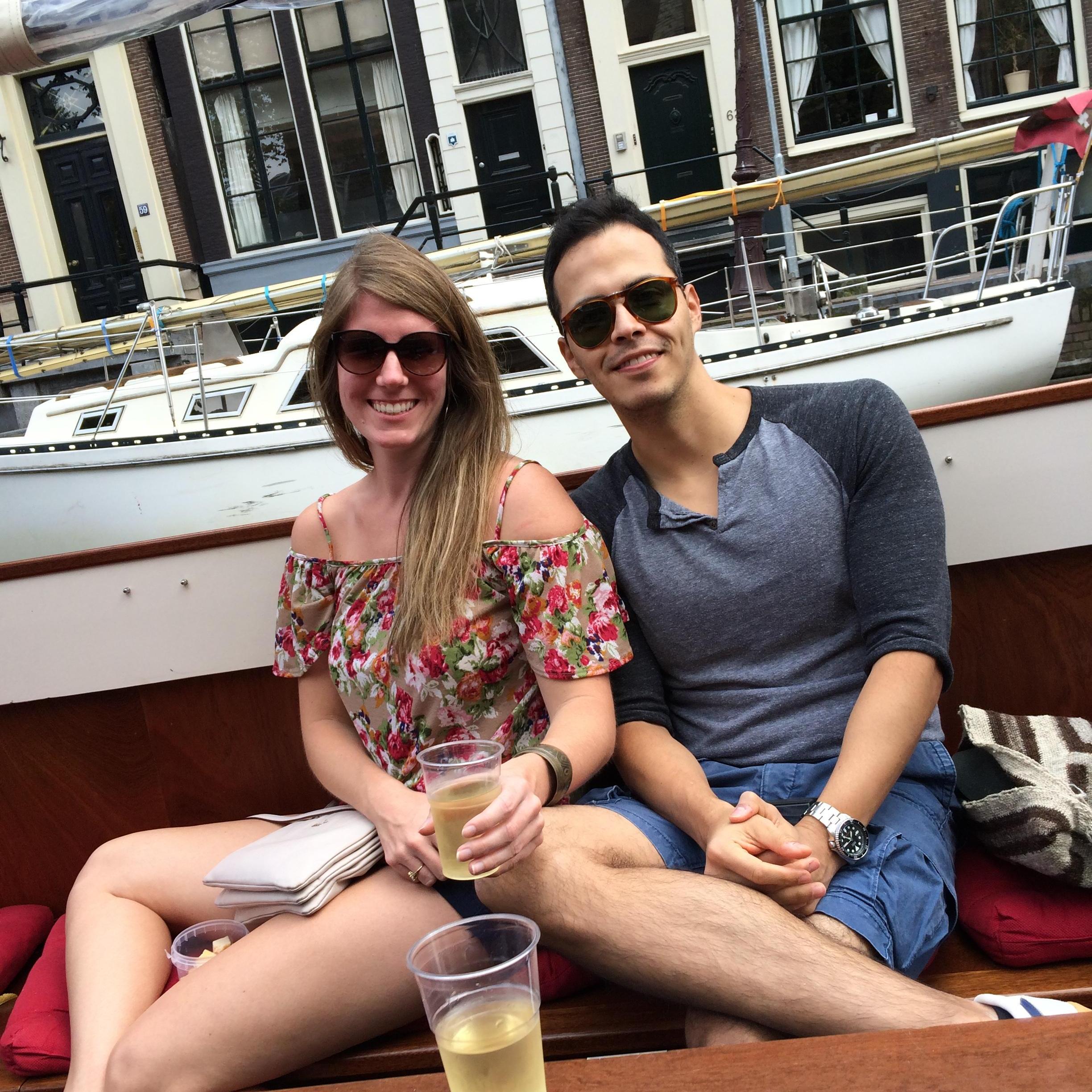 Canal ride in Amsterdam