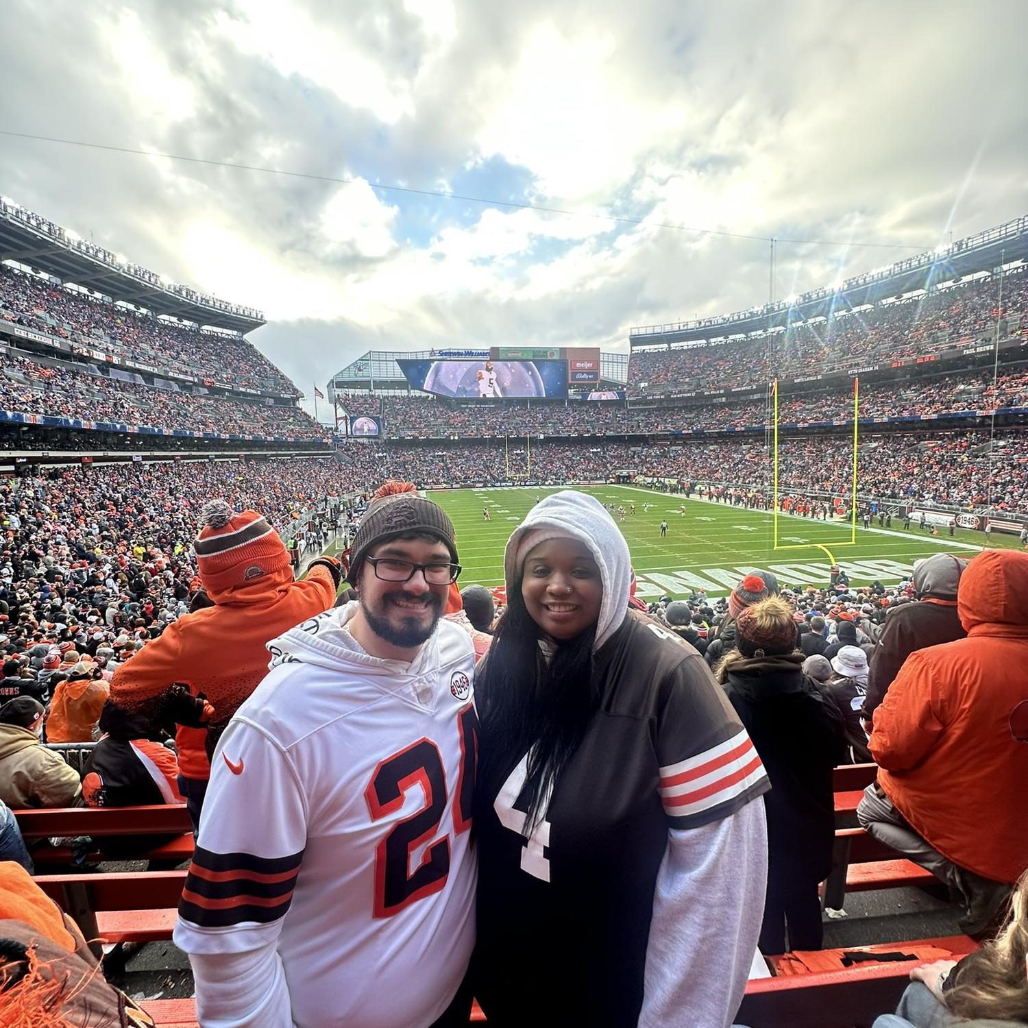 Our first Browns game!🏈