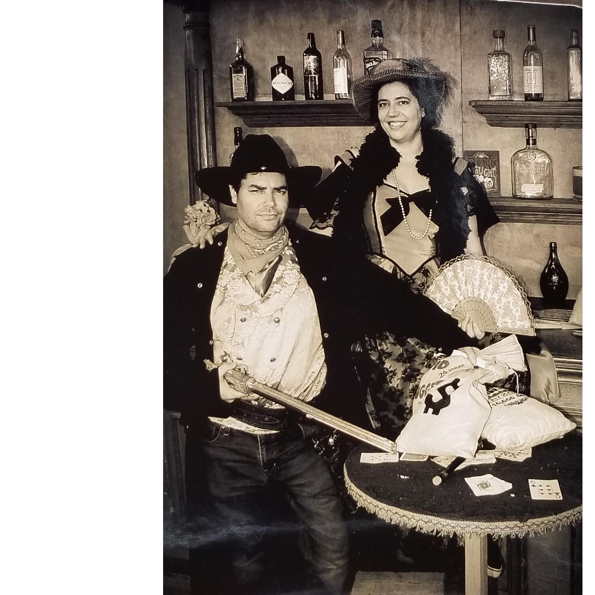 We are old fashioned that way...

Also, this may be the only pic we've ever taken where Andrew is on the left!