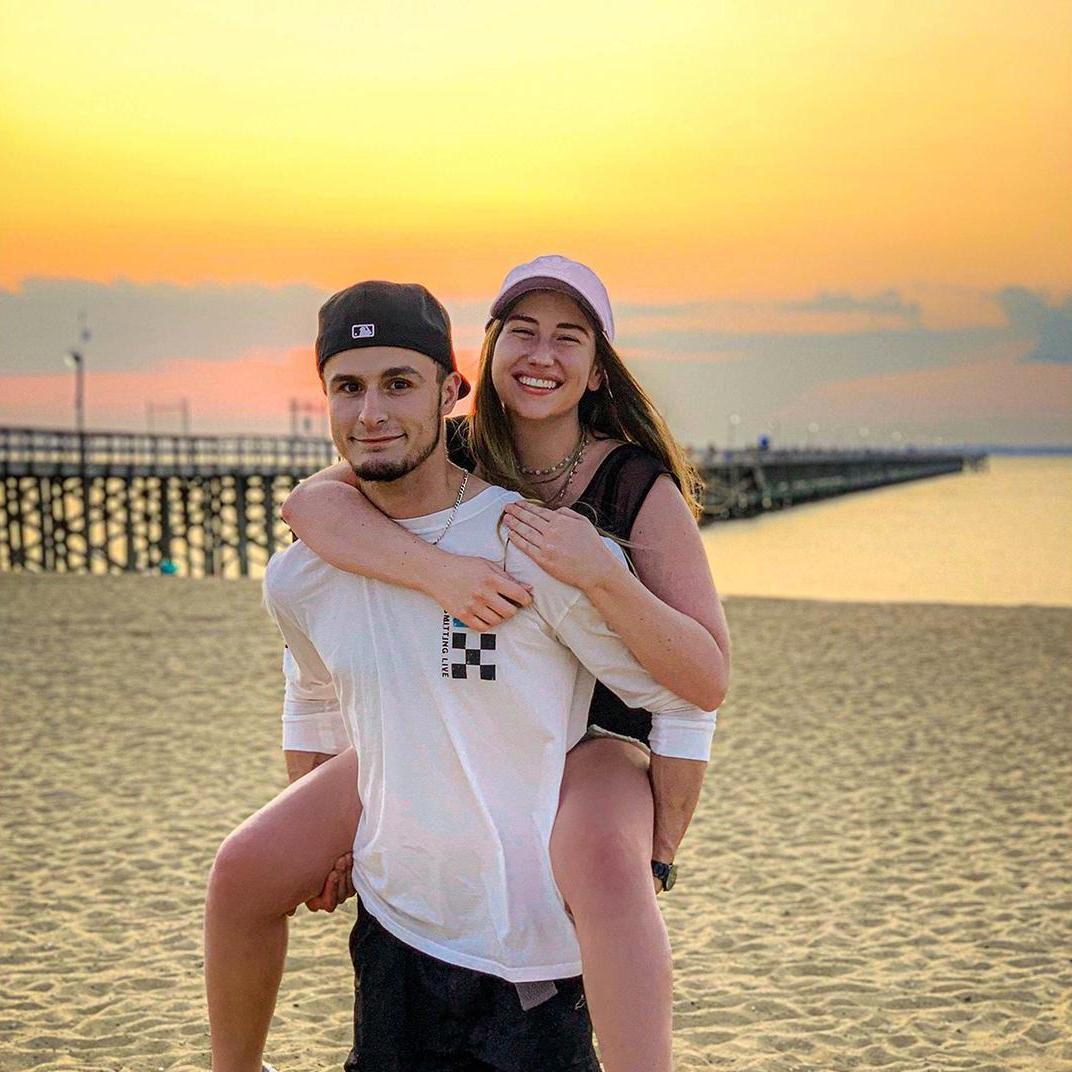 Sunset on the beach