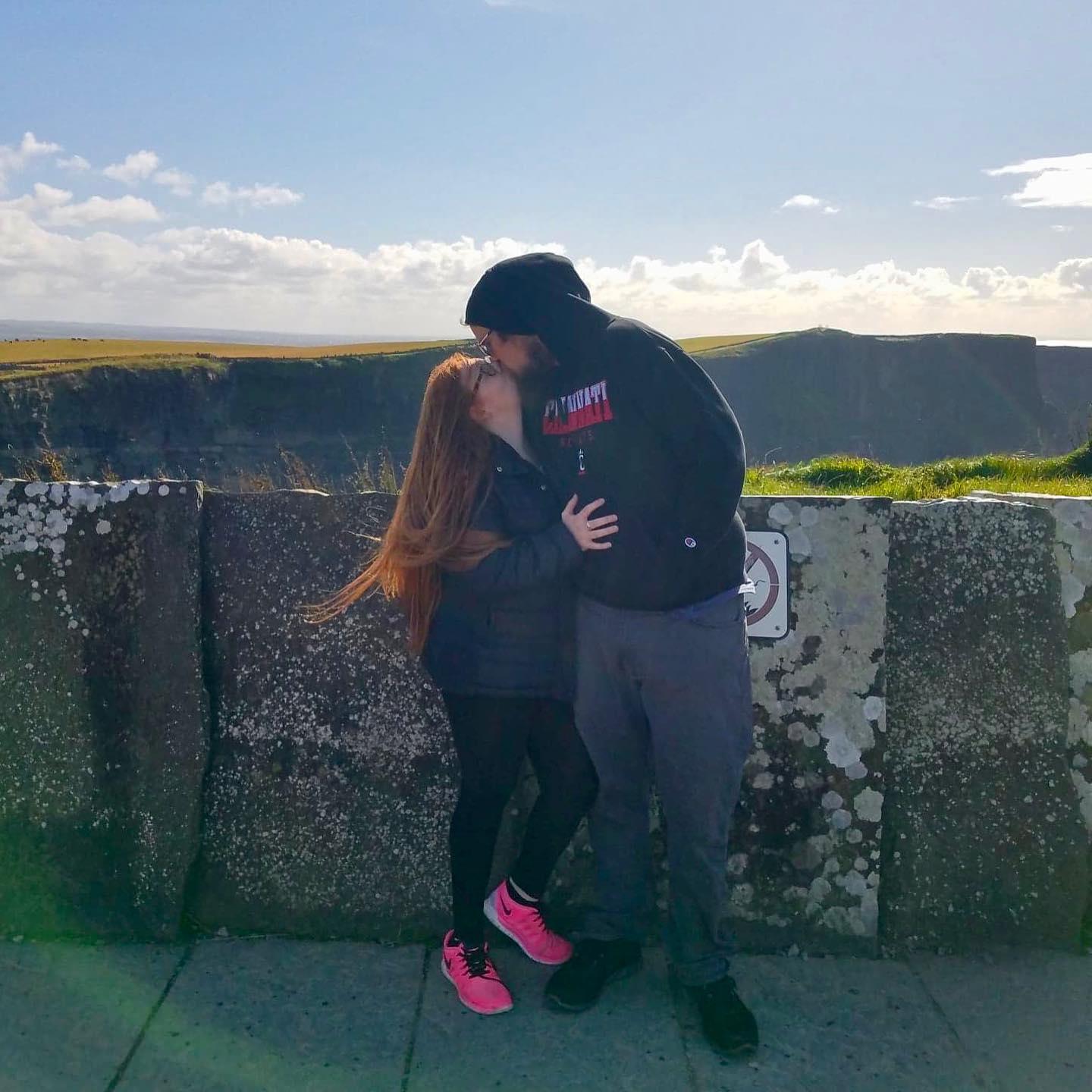 Us at the cliffs of Moher on our first trip to Ireland together.