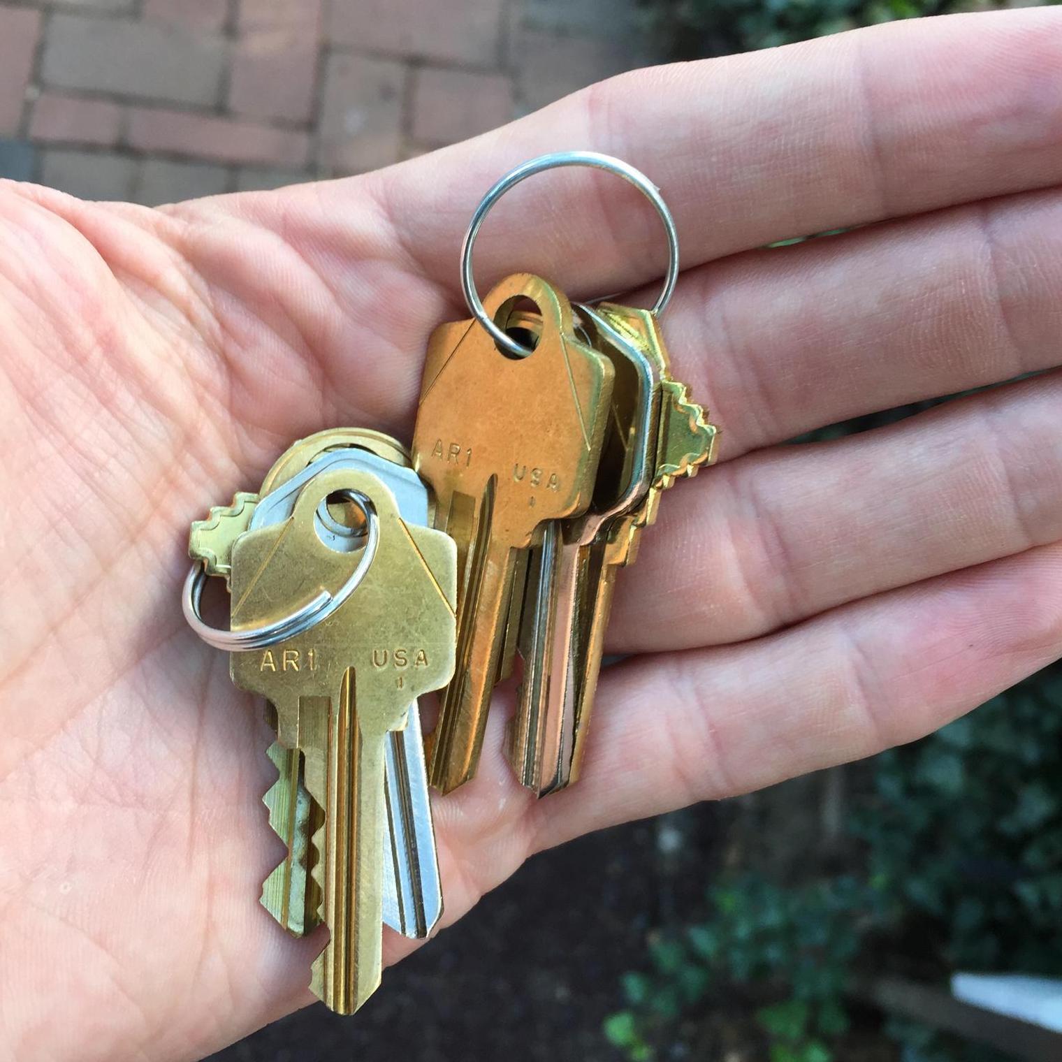 The keys to our first home together.
Washington, DC.
August, 2016