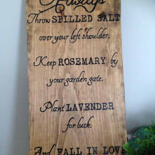 A Practical Magic quote | Hand painted wooden sign |