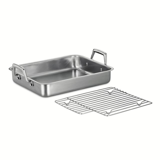 Tramontina Gourmet Prima 13.5" Roasting Pan with Basting Grill